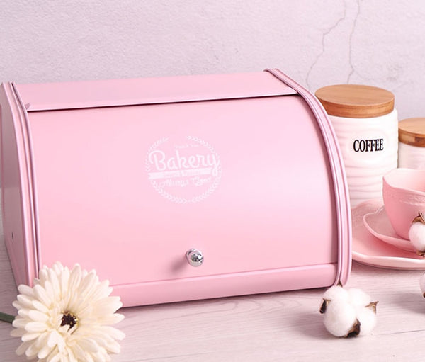 Retro Metal Bread box
