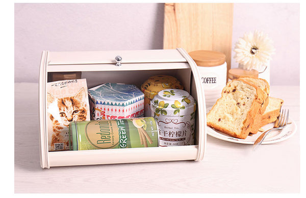 Retro Metal Bread box