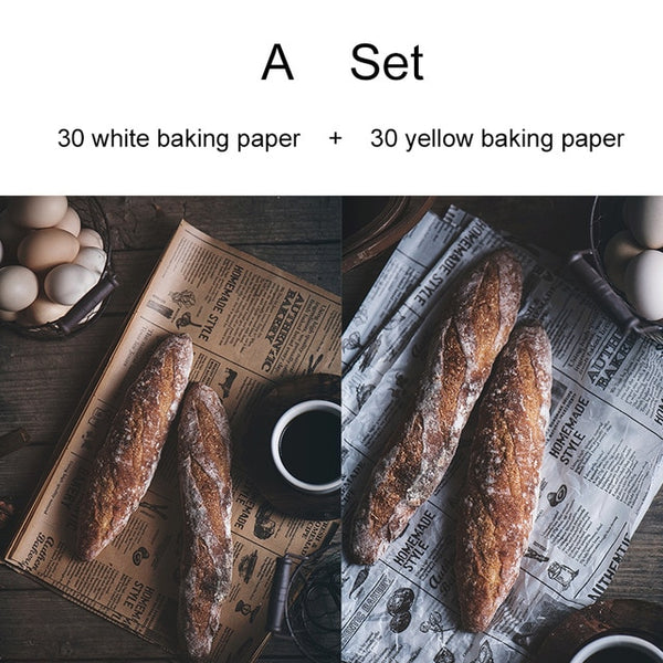 Reusable Non-stick Baking Paper Vintage Newspaper