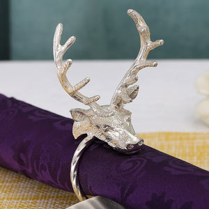 Metal Deer Napkin Ring - 6pcs