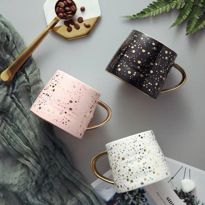 Ceramic Coffee Mug Speckle gold