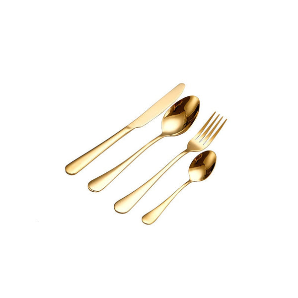 Yefilk Gold/Black/Multi-color Cutlery 4pc Sets