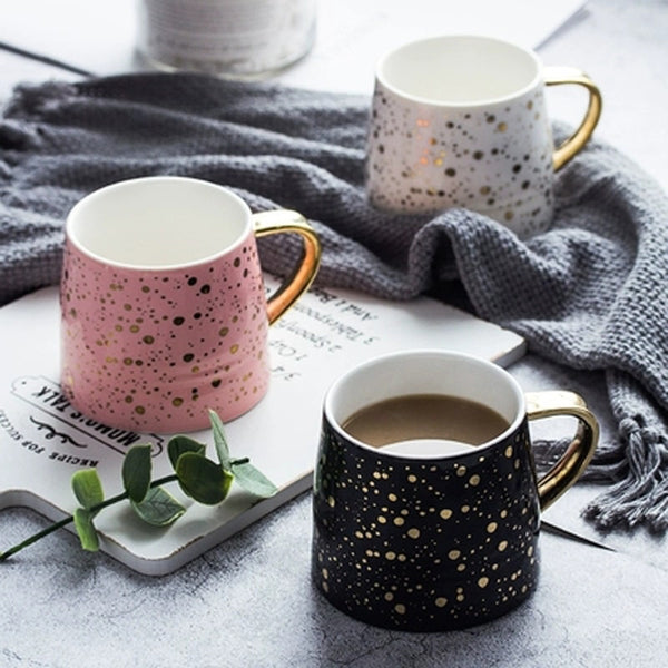 Ceramic Coffee Mug Speckle gold