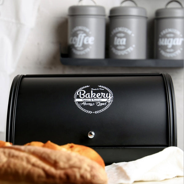 Retro Metal Bread box