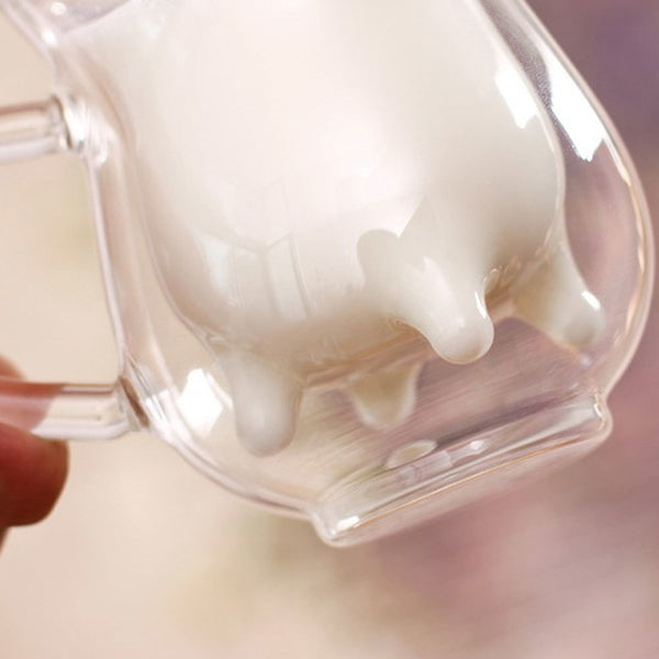 Double Layer Heat-resistant Glass Cow Udder Cups
