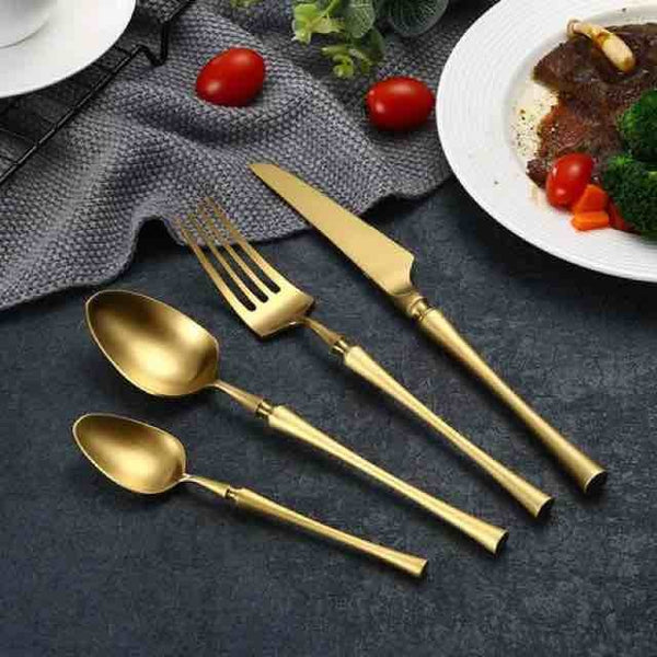 Empire 4pc 304 Stainless Steel Silverware - Rustic Edge