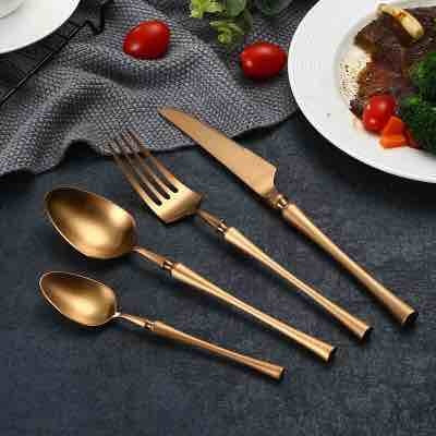 Empire 4pc 304 Stainless Steel Silverware - Rustic Edge