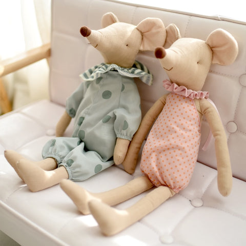 Plush Stuffed Mouse Rag Dolls EEKA & NIBBLES