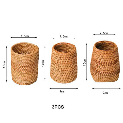 Rattan Storage Basket - Rustic Edge