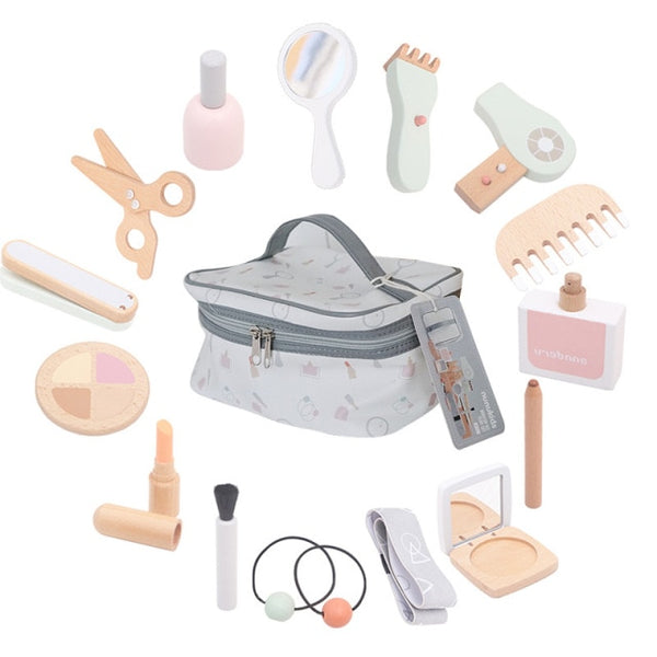 Kids Wooden Pretend Play Makeup Set - Rustic Edge
