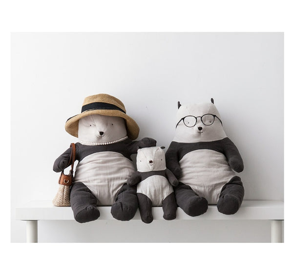 Medium 12" Stuffed Panda Mom - Rustic Edge