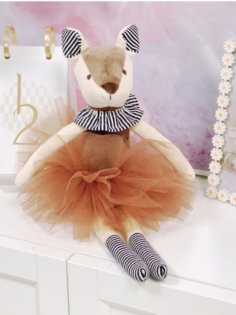 Ballerina Plush Dancing Deer in Tutu - Rustic Edge