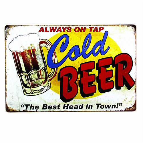 Vintage Tin Metal Signs