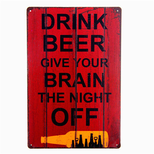 Vintage Tin Metal Signs