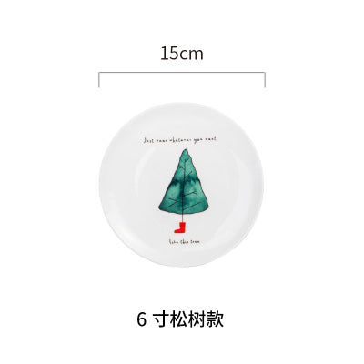 Winter Ceramic Plates