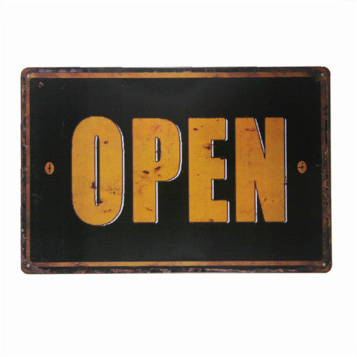Vintage Tin Metal Signs