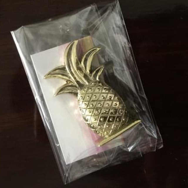Gold Pineapple Place Card Holders 15pcs
