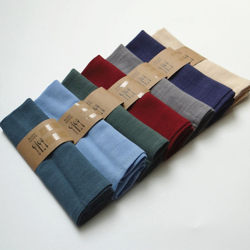 Cloth Linen Table Napkins - Multiple Colors